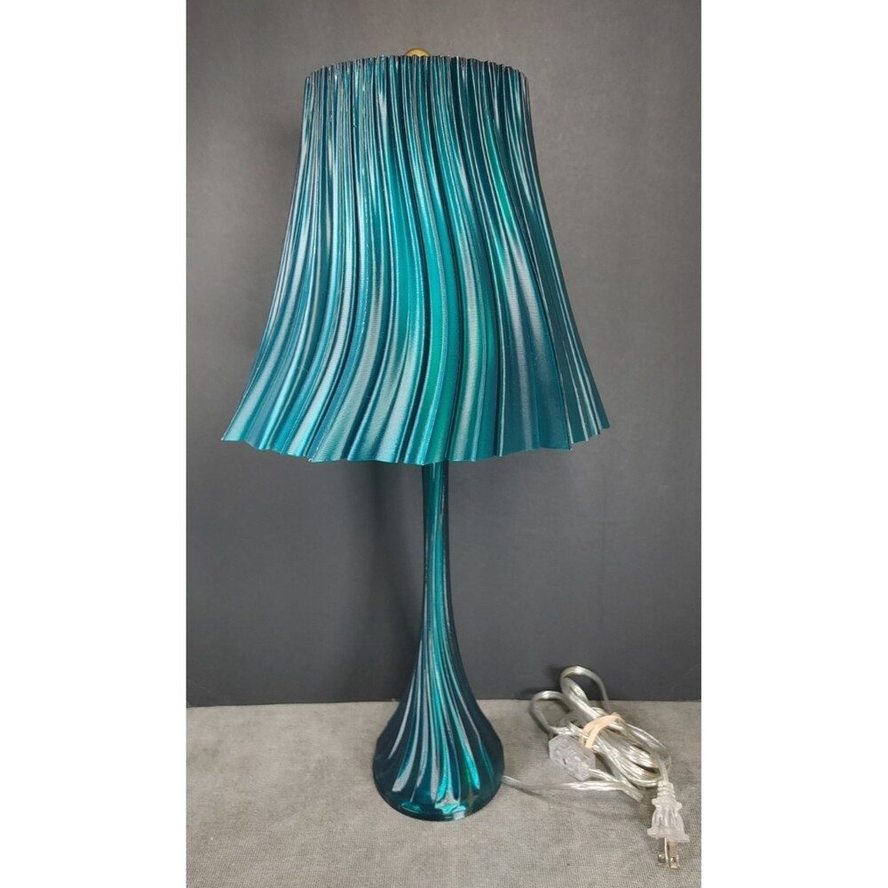 Wooj The Pleat Table Lamp 3D-printed Design Emerald Green Desk Table Lamp 20"